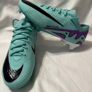 Nike Zoom Vapor 15 Elite FG Soccer Cleats Hyper Turquoise DJ4978-300 Mens Sz 4.5